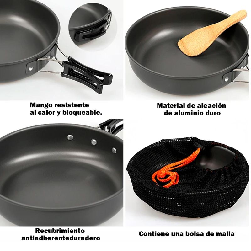 Comprar Kit De Utensilios Cocina Camping Sy200 en Electroshopy - Ángulo 2